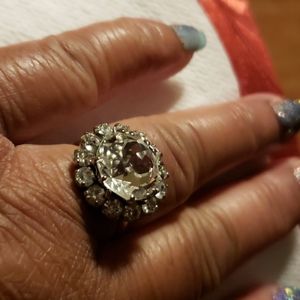 Cubic adjustable vintage ring